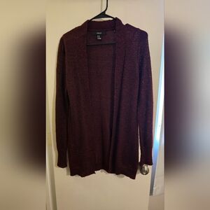 Maroon cardigan
